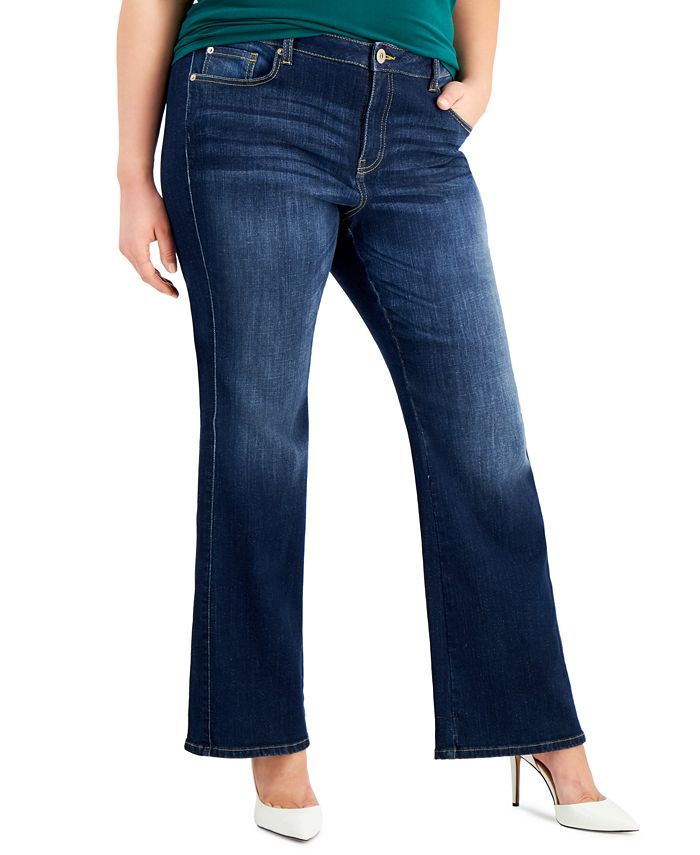 INC International Concepts Plus Size Elizabeth Bootcut Denim Jeans ...