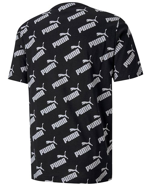 Puma Men S Amplified Cotton Logo Print T Shirt Reviews T Shirts Men Macy S