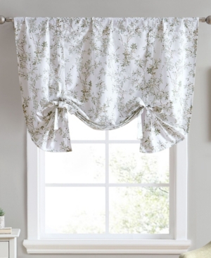 Shop Laura Ashley Lindy Cotton Tie Up Pole Top Valance, 50" X 25" In Green