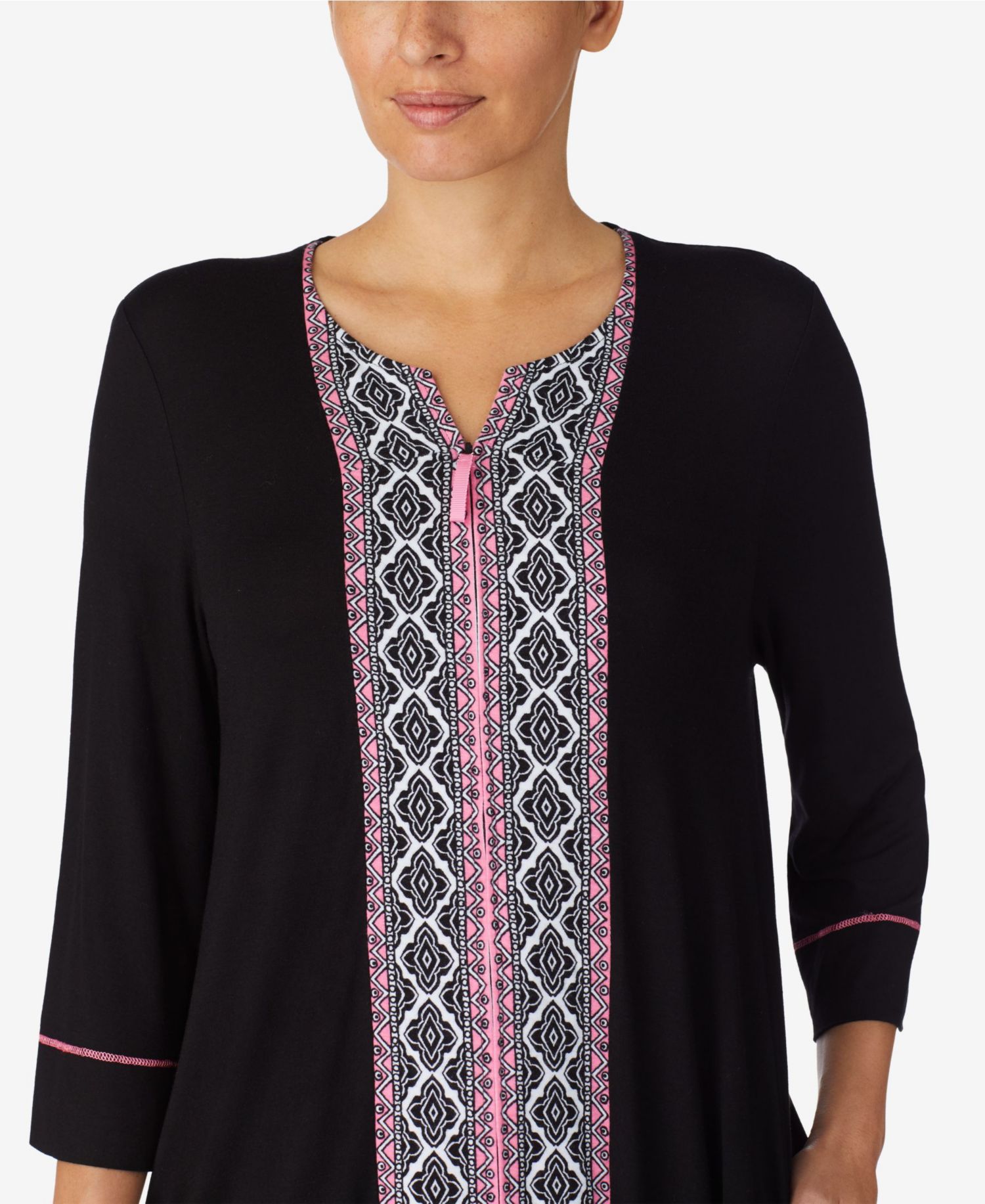 Women's Short Zip Front Robe