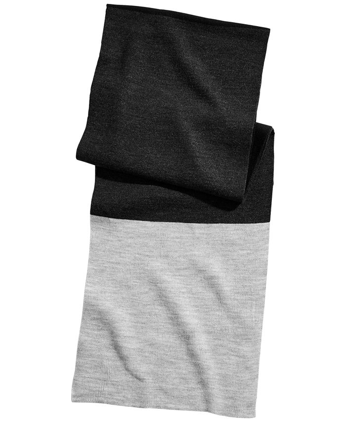 Alfani Men's Colorblocked Blanket Scarf, Created for Macy's Macy's