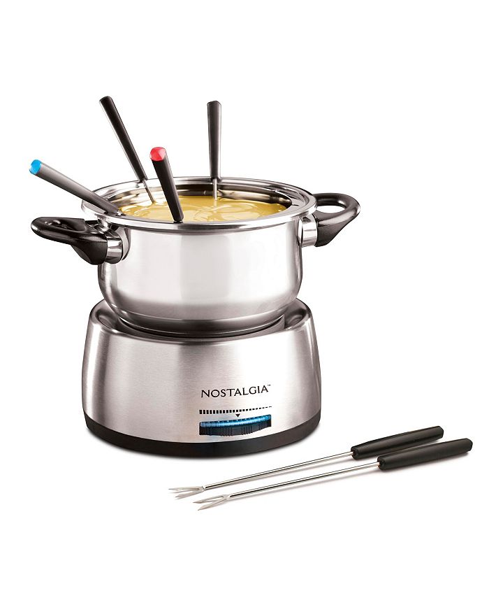 Nostalgia 6Cup Stainless Steel Fondue Pot Macy's
