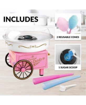 PCM306PK Vintage Hard & Sugar-Free Candy Cotton Candy Maker