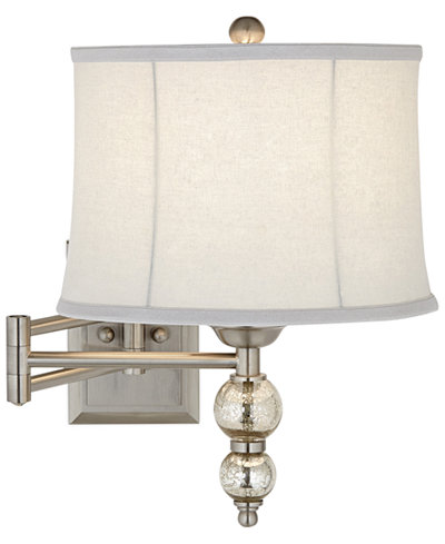 kathy ireland home by Pacific Coast Manhattan Chic Swing Arm Wall Lamp