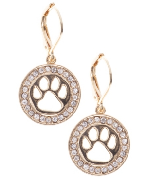 image of Pet Friends Jewelry Circle Paw Drop Earring