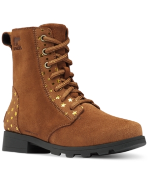 image of Sorel Girls Emelie Lace-Up Boots Women-s Shoes