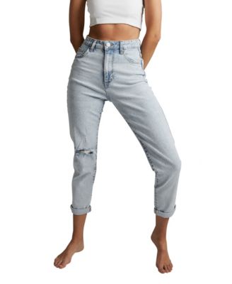 cotton on stretch mom jeans review