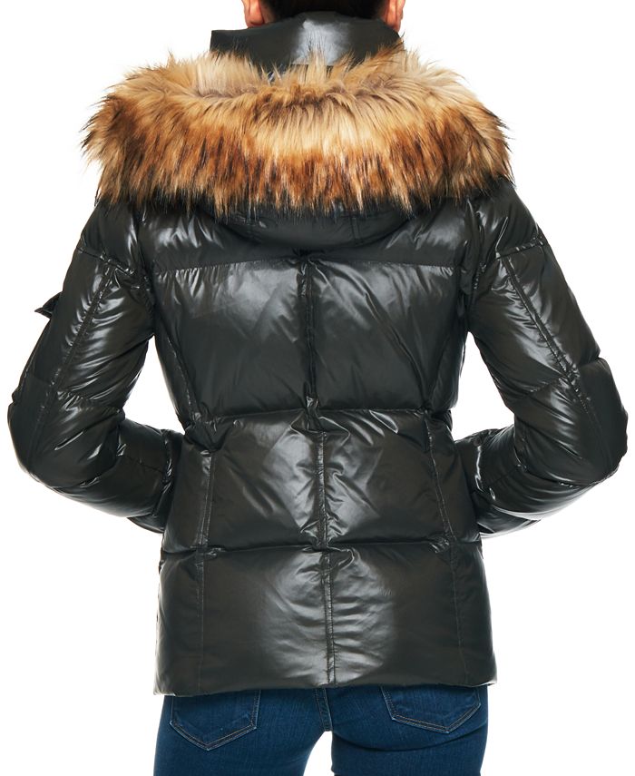 S13 Women's Allie FauxFurTrim Hooded Down Puffer Coat & Reviews