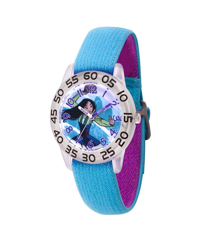 ewatchfactory - Disney Princess Mulan Girls' Clear Plastic Watch 32mm