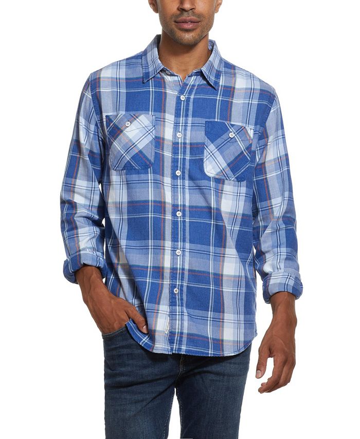 Weatherproof Vintage Men's Burnout Flannel Shirt - Macy's