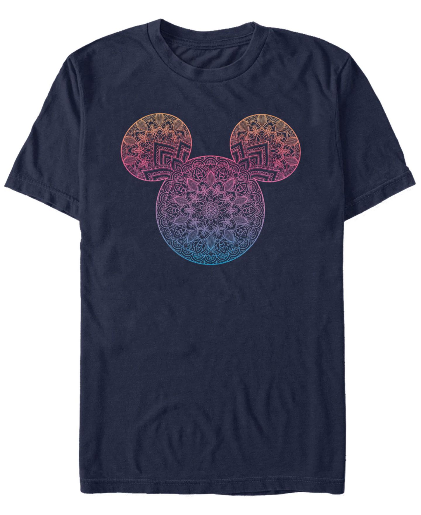 Мужская футболка Fifth Sun Mickey Mandala Fill Short Sleeve, цвет: Тёмно-синий — фото 1