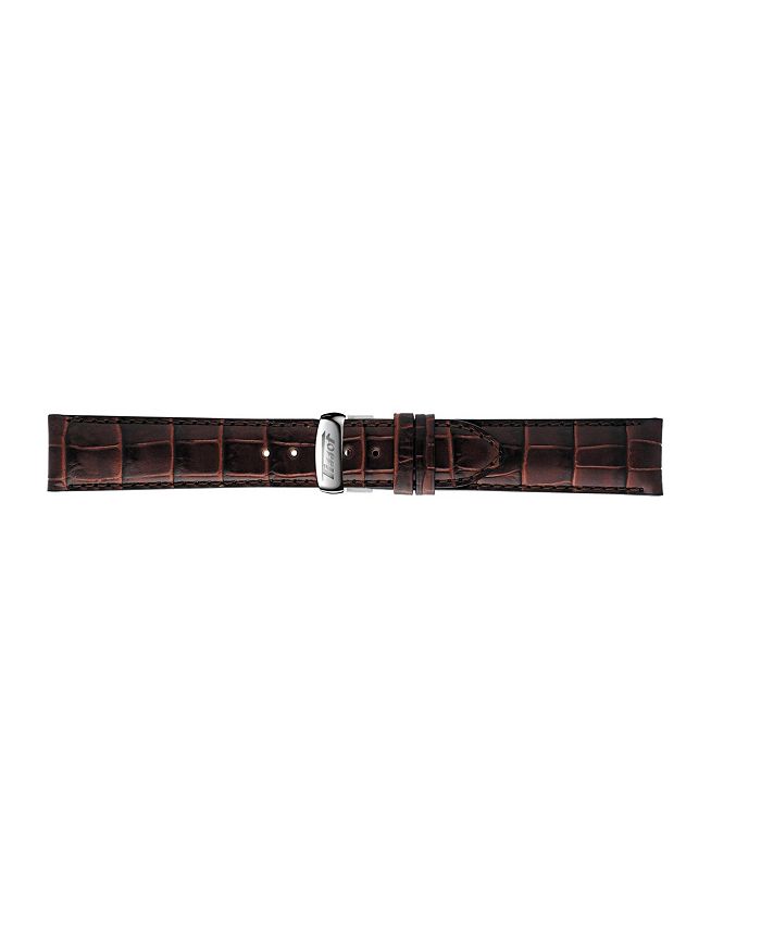 Tissot Men's Swiss Automatic Heritage Visodate Brown Leather Strap