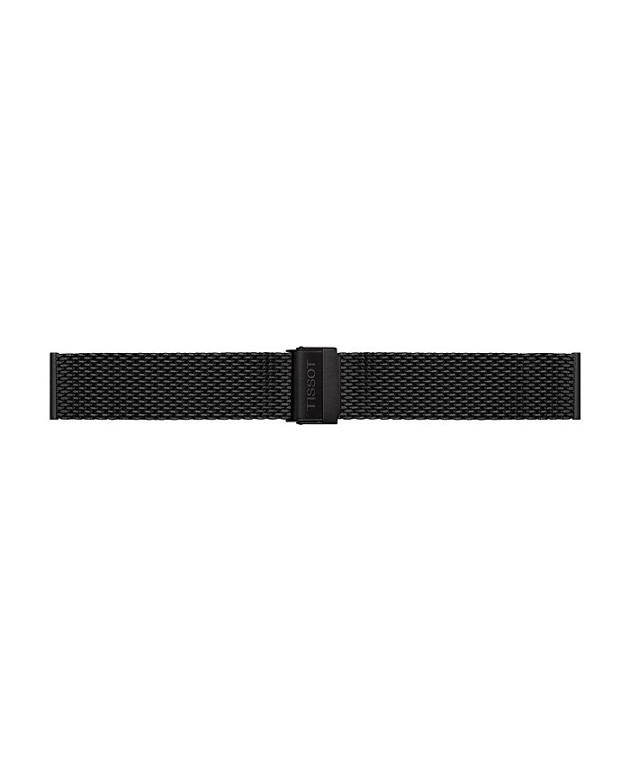 Tissot - Men's Swiss Chronograph T-Classic PR 100 Black PVD Stainless Steel Mesh Bracelet Watch 41mm