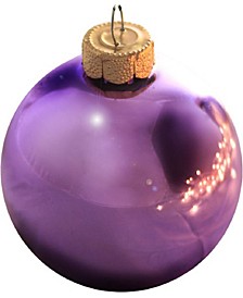 Shiny Glass Christmas Ornaments, Box of 40