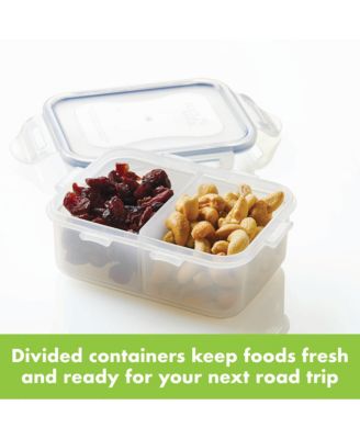 Lock n Lock Easy Essentials 12-Pc. On the Go 12-Oz. Meals Divided Rectangular Food Storage Containers