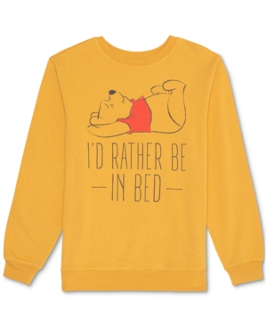image of Disney Juniors- Pooh I-d Rather Be In Bed Sweatshirt