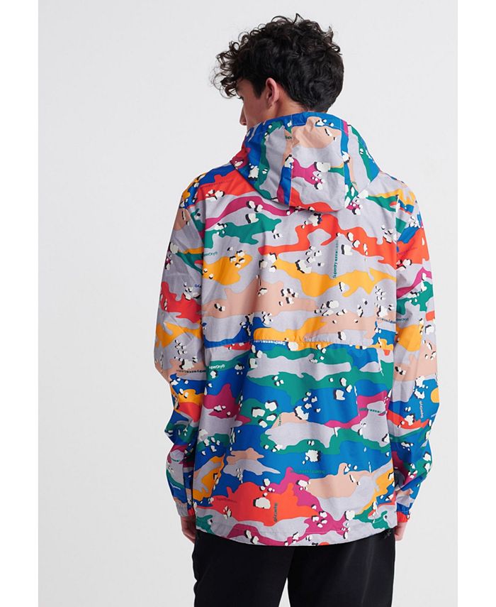 Chaqueta Superdry Sportstyle Cagoule Para Hombre - Ligera, Impermeable, Capucha Ajustable, Forro De Malla, Color Navy