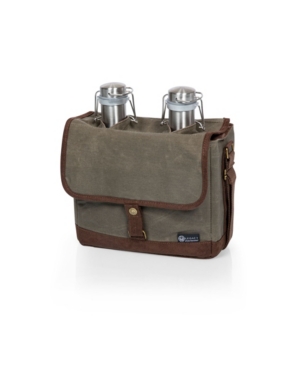 Legacy Insulated Double Growler Tote With Growlers In Green