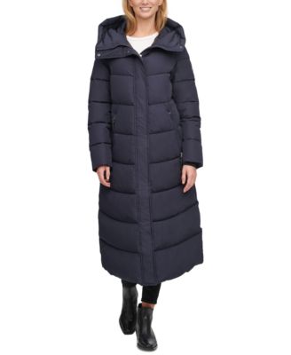 calvin klein maxi puffer coat