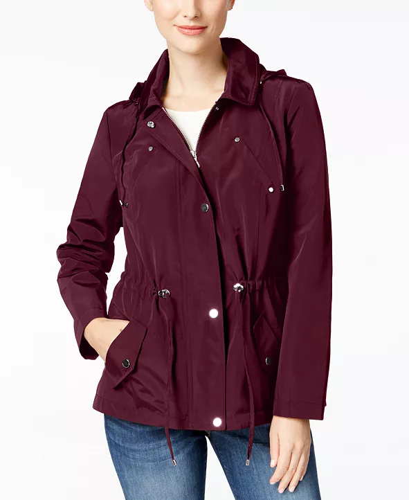 Water-Resistant Hooded Anorak Jacket, Created for Macy's

