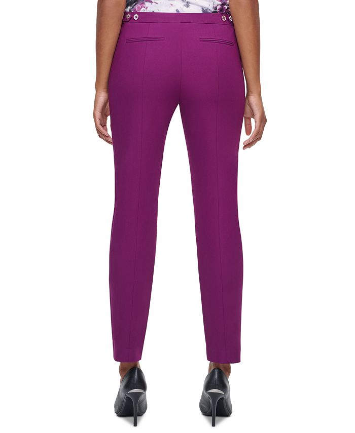 Calvin Klein Highline Skinny-Fit Pants - Macy's