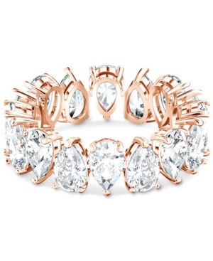 image of Swarovski Rose Gold-Tone Crystal Ring