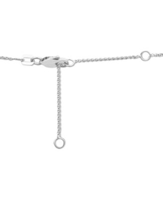 Diamond Graduated Cluster Statement Necklace  (2 ct. t.w.) in 14k White Gold or 14k Yellow Gold, 17" + 2" extender