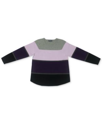 Karen Scott - Petite Thea Cotton Colorblocked Sweatshirt