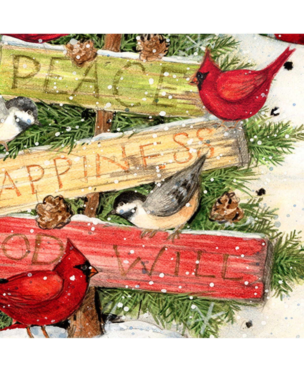 by Susan Winget Joy Love Piece Snowman Outdoor Wall and Door Decor - Multi