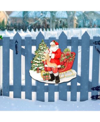 by Susan Winget Classic Christmas Wish List Santa Wall and Door Decor