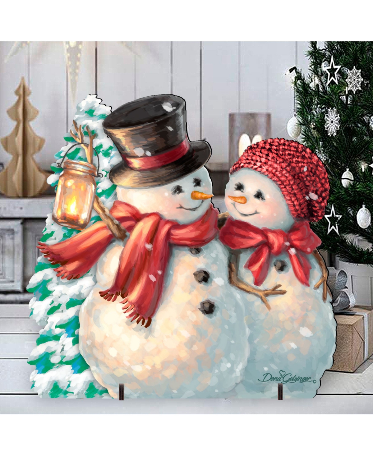Designocracy by Dona Gelsinger Snow Much in Love Outdoor Decor