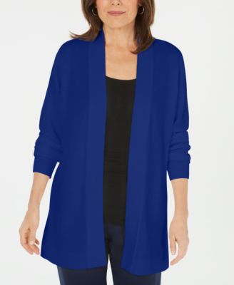 bright blue cardigan ladies
