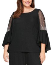 Alex Evenings Plus Size Tops for Women - Macy's
