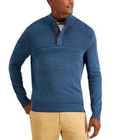 Men's Ribbed Four-Button Sweater, Created for Macy's