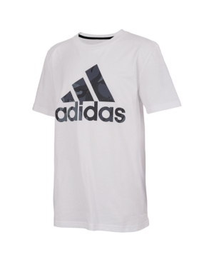 image of adidas Big Boys Short Sleeve Classic Badge of Sport Tee