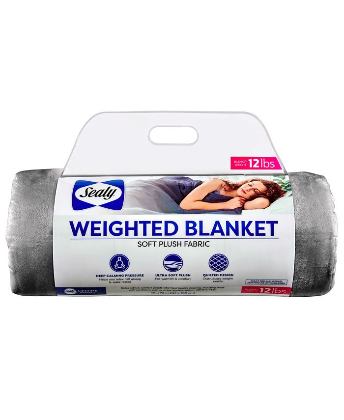 Sealy 48" x 72" Weighted Blanket, 12 lbs Macy's