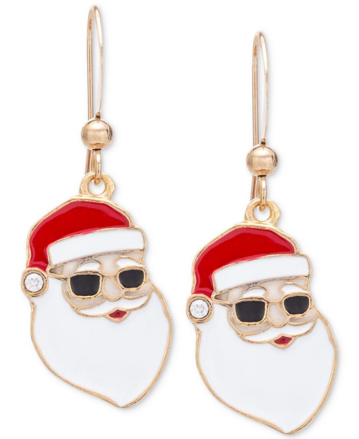 Santa drop earrings clearance