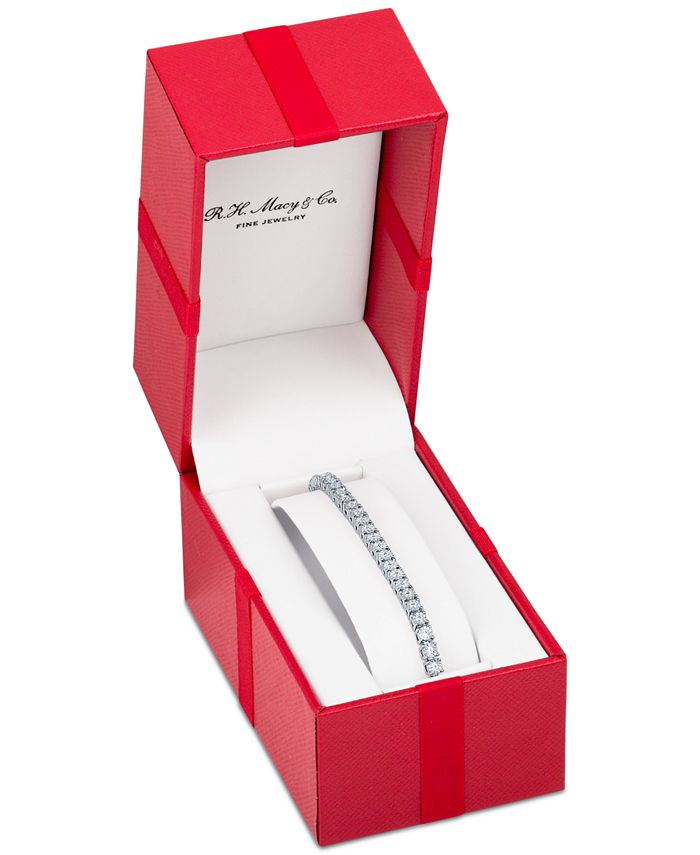 Macy's Diamond Tennis Bracelet (1 ct. t.w.) in Sterling Silver, 14k