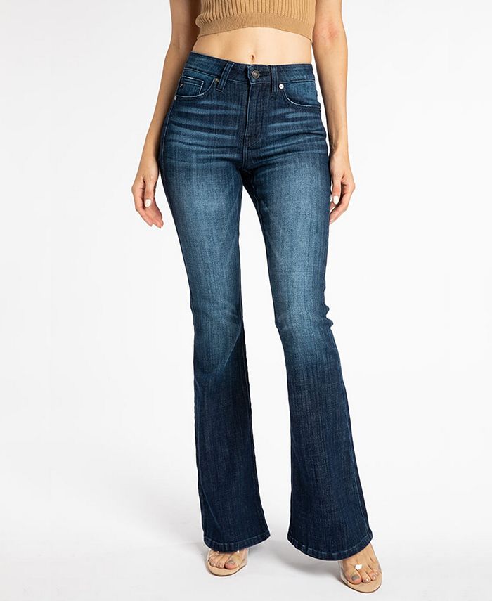 Kancan Women's Mid Rise Flare Jeans - Macy's