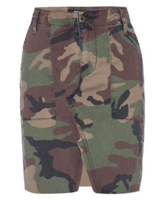Hudson Jeans - Camouflage-Print Denim Skirt
