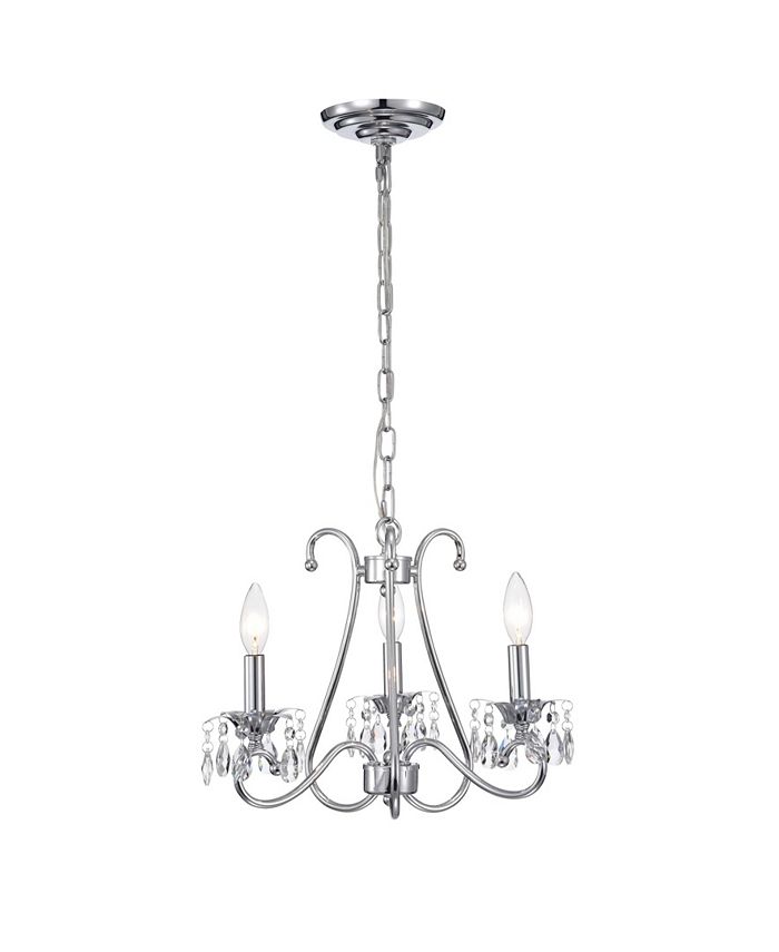 Home Accessories Lustrous 17" 3Light Indoor Chandelier with Light Kit