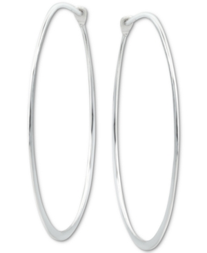 image of Giani Bernini Medium Endless Hoop Earrings in Sterling Silver, 1-1/8