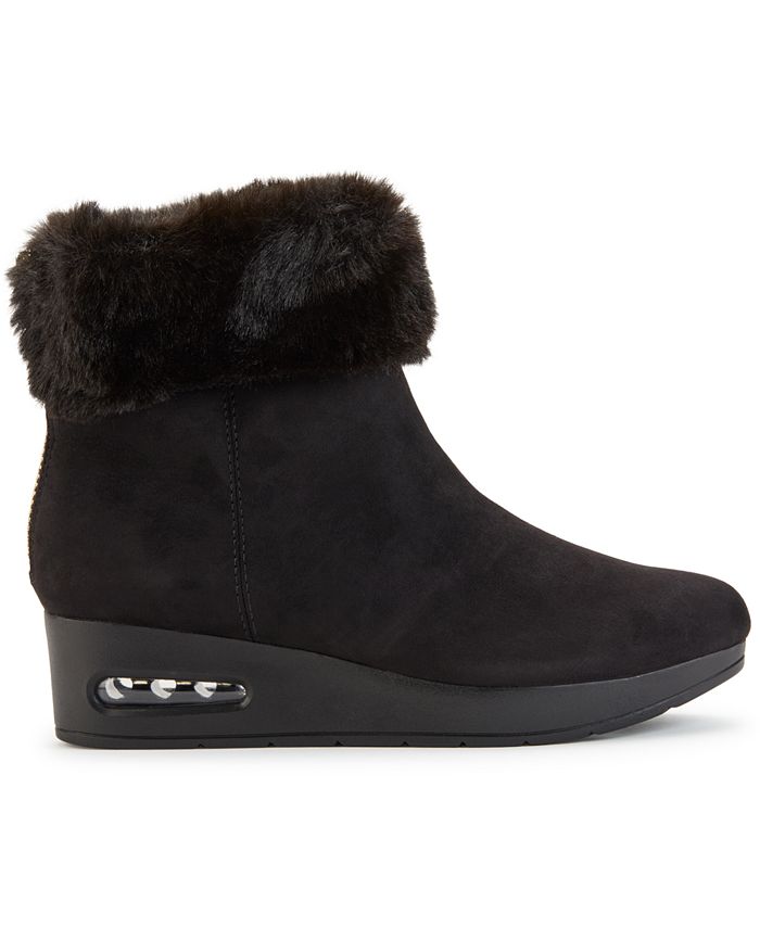 DKNY Women's Abri Wedge Bootie Brown Size 7