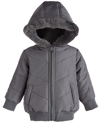First Impressions Baby Boys Chevron Parka, Created for Macy's - Macy's