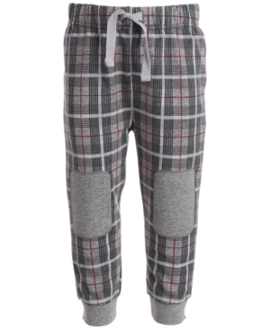image of First Impressions Baby Boys Menswear Plaid Jogger, Created for Macy-s