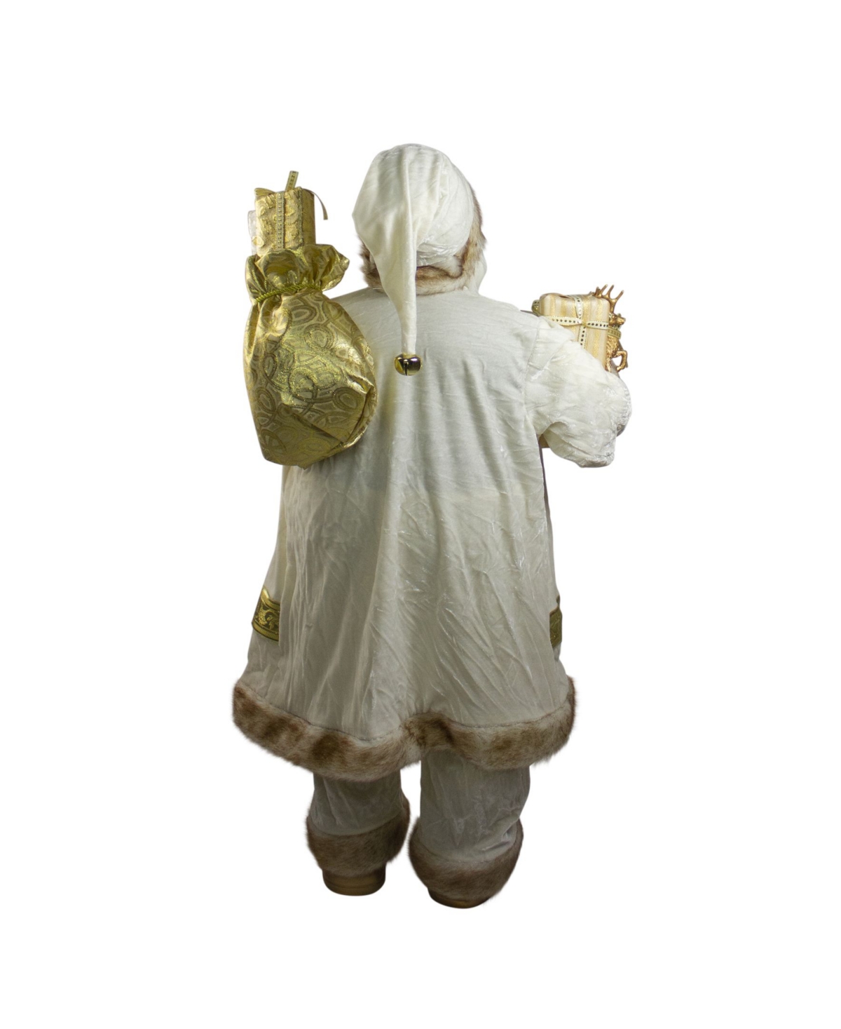 Northlight Glorious Winter Standing Santa Claus Christmas Figure with Gift Bag