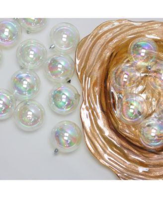 Clear Iridescent Shatterproof Shiny Christmas Ball Ornaments