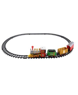 Battery Operated Lighted and Animated Christmas Express Train Set with Sound