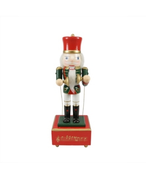 Northlight Musical And Animated Cymbalist Christmas Nutcracker In Green
