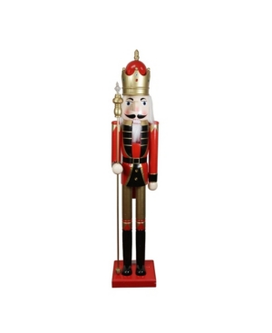 Northlight Commercial Size Christmas Nutcracker With Scepter In Red